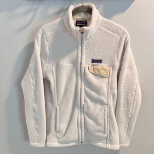 Patagonia Raw Linen White X-Dye Full-Zip Re-Tool Jacket Size M